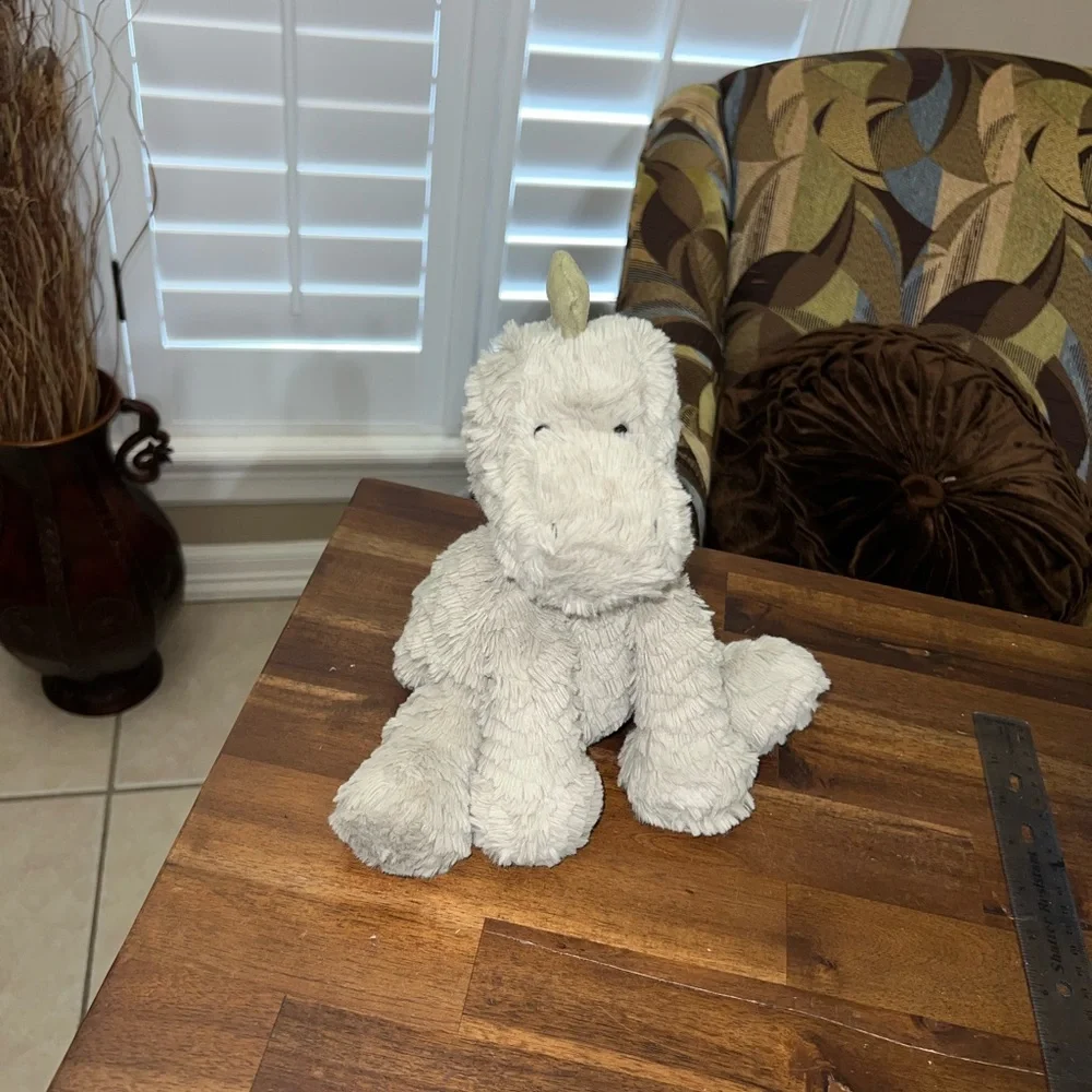 Jellycat‎ Fuddlewuddle Dino Plush Dinosaur Medium Green 9” Inches Retired